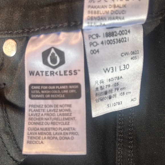 Levi's Black Skinny Jeans Classic Style - Picture 10 of 12